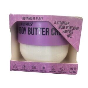 Nutrius Brazilian Body Butter Cream Botanical Bliss 6 fl oz 177 ml New in Box